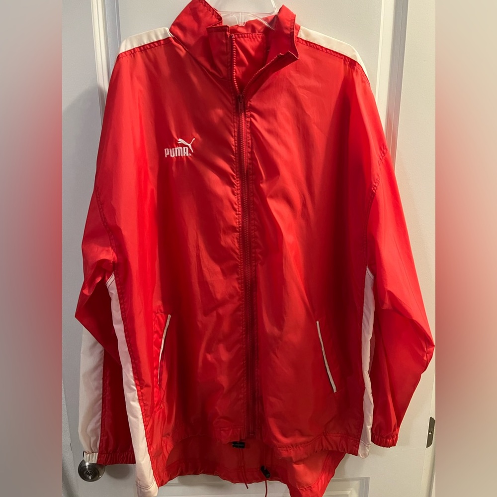Vintage Puma zipper windbreaker jacket